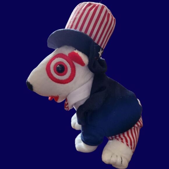 Target Store Bullseye Uncle Sam Plush Hat Independence Day 4th of July - Picture 2 of 3